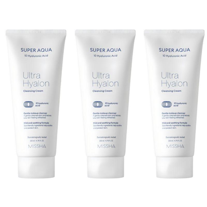 MISSHA Super Aqua Ultra Hyalron Очищающий крем 200мл
