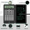Scientific Calculator with Writing Tablet, Protable Foldable Calculator Notepad 2 in 1 LCD Science Calculator Notepad Professional Financial