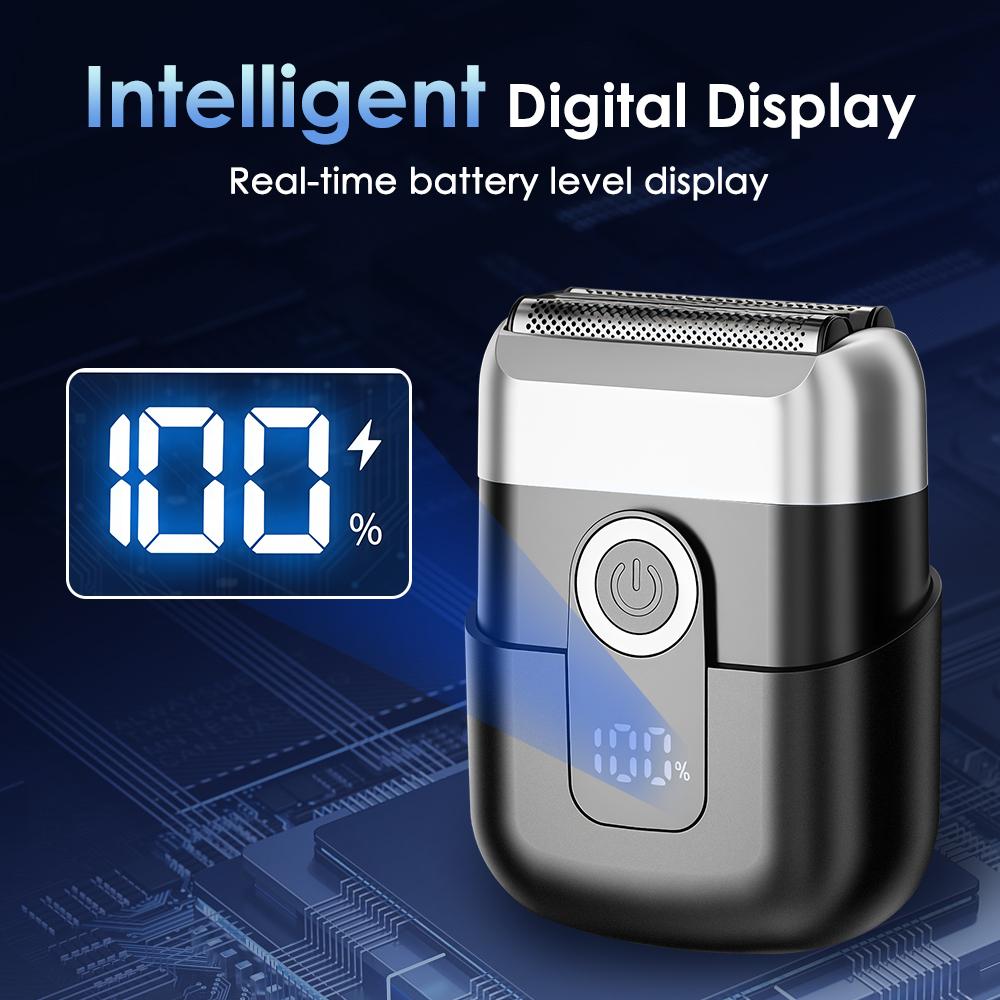 Электробритва для мужчин 3 лезвия плавающая головка сеточная бритва IPX65 водонепроницаемая для влажного и сухого бритья триммер для бороды портативная мини-электробритва
