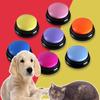 Pet Sound Box Recordable Talking Button Cat Voice Recorder Talking Toy For Pet Communication Training Tool Squeeze Box Dog Toys