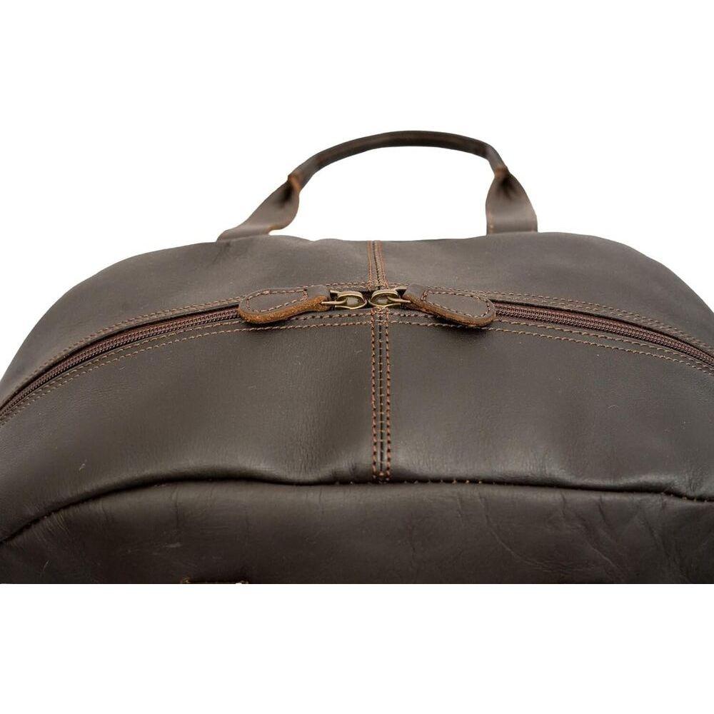 Коричневая кожаная дорожная сумка премиум-класса — стильный дорожный чемодан для выходных (16 дюймов)