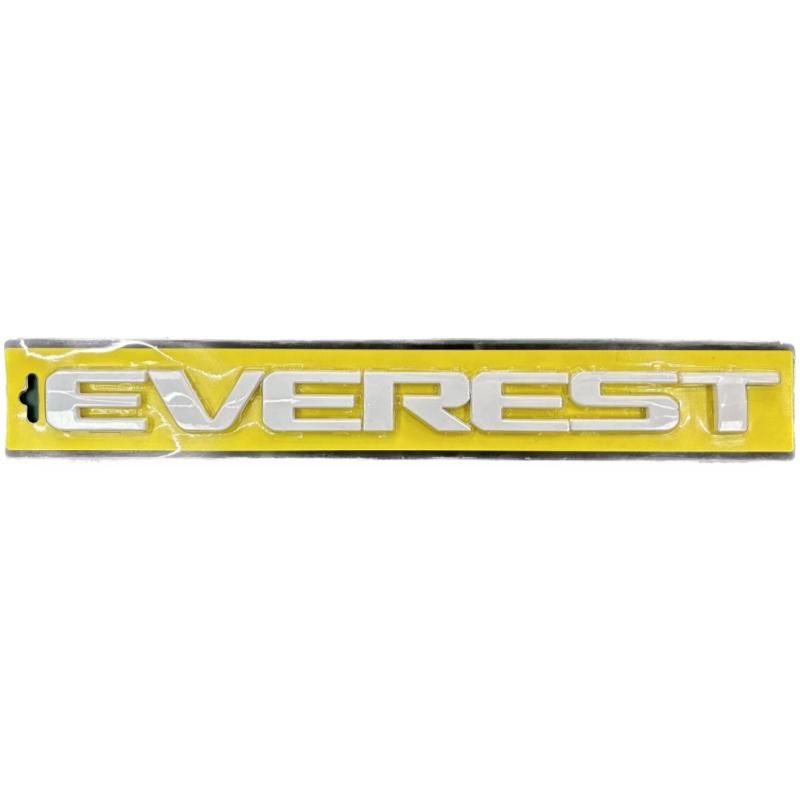 AJF1 3D Hood Emblem Logo Letters Sticker With Glue Chromium Styling Chrome Red White Mate Black Fit For FORD EVEREST