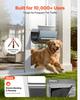 Dog Door for Sliding Glass Door, 1927 mm to 2049 mm Adjustable Height, Aluminum Alloy Frame with 3-Layer Flap and Rotating Hinge, for Extra