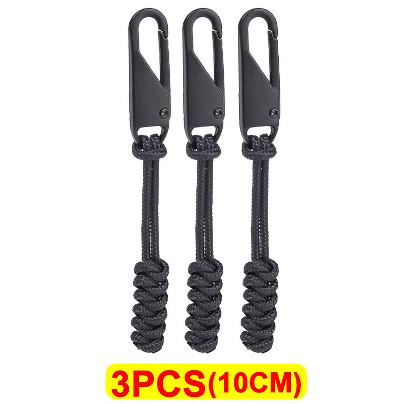 Универсальная металлическая застежка-молния для уличной сумки, застежка-молния для зонтика, плетеная веревка, сменная застежка-молния для самостоятельного шитья, набор для ремонта