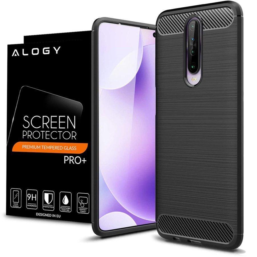 Etui Alogy Rugged Armor Do Xiaomi Redmi K30/ Poco X2 Czarne + Szkło Alogy