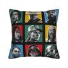 Pillow Case Mortal kombat splatter grafitti emblem Square  Pillow Cover For Office Car Home Decor Kawaii Pillowcases