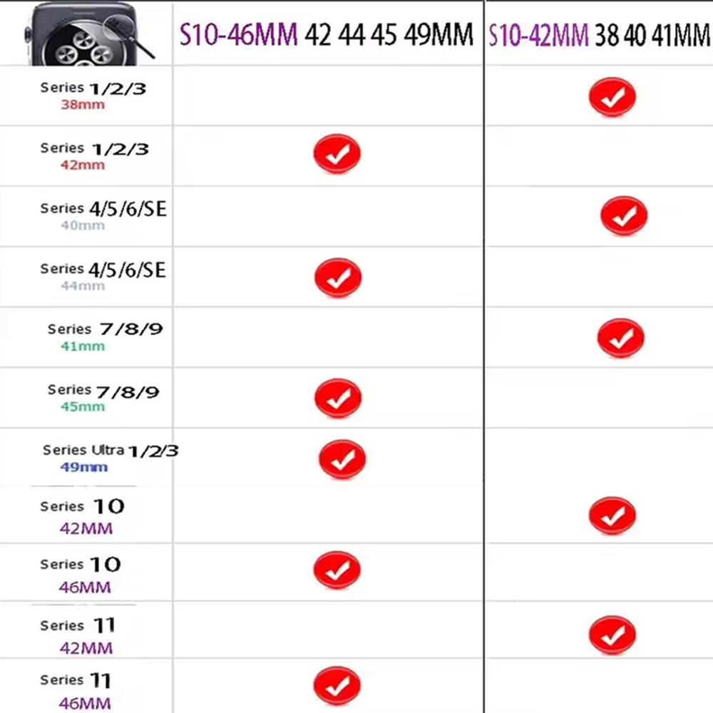 Для Apple Watch Ultra2 3 Ремешок 49 мм 46 мм 44 мм 41 мм 45 мм 42 мм 40 мм Миланская петля Браслет iWatch Серия 11 10 9 8 7 se Металлический ремешок
