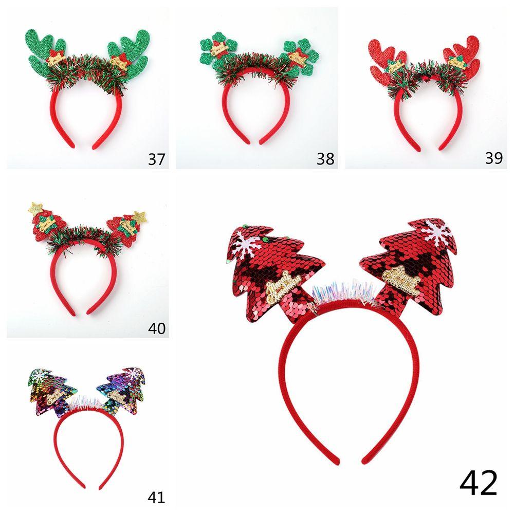Ornaments Tree Antlers Reindeer Headwear Christmas Headbands Christmas Decorations Xmas Hairband