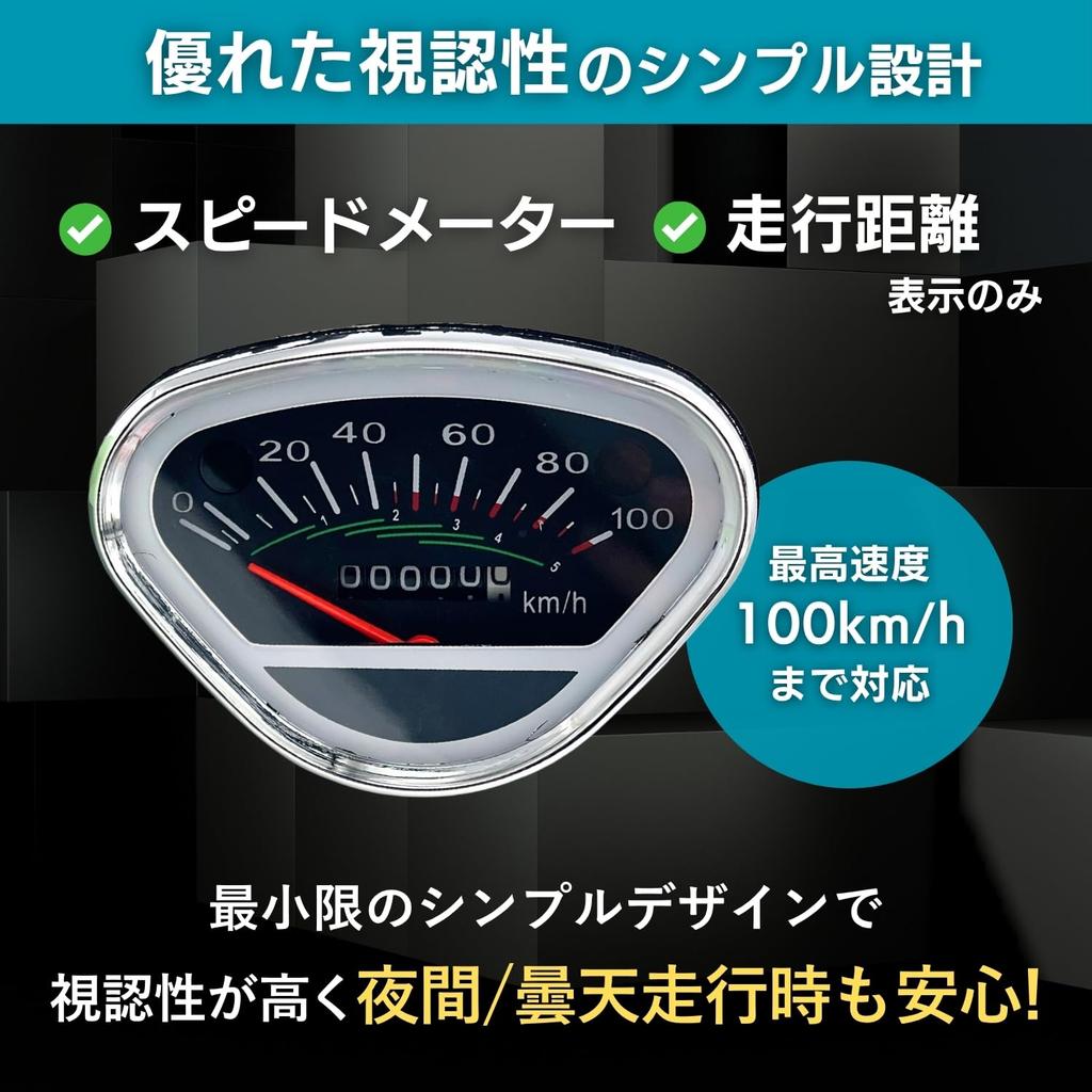 RiNan. Universal Motorcycle Speedometer, Chari Triangular Type, 100km/h, for Super Cub, Dax