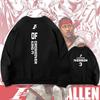76Ers crew neck pullover sweater men's and women's spring and autumn clothing youth trendy brand loose shoulder long-sleeved jacket