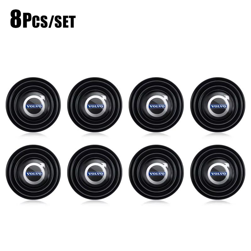 AALV1 4/8/12Pcs Car Door Shock Absorption Gasket Shockproof Pad Accessories For Volvo S80L C70 CX70 V60 XC90 S60 XC60 V70 S90 AWD V90
