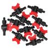 10Pcs Barbed Ball Valve 5/8inch Adjustable Prevent Leakage Drip Irrigation Switch Valve for