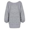 Women's Off-shoulder Sweater Dress Long Sleeve Knitted  Pullover Jumper for Autumn Winter