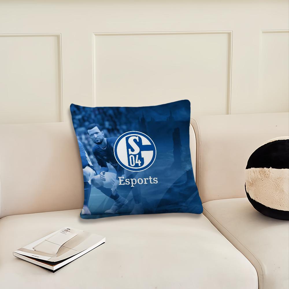 Football Club S-Schalke 04 History Cushion Cover Living Room Headboard Office Cushion Bedroom Cushion Sofa Nap Time Pillow Case