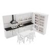 Play House Toy 1/12 Dollhouse Miniature Kitchen/Dining Room Furniture Decoration Kit