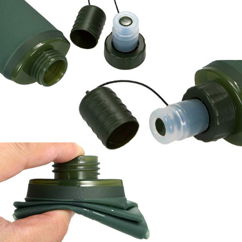 Cangad Складная ТПУ Водный спорт Водный туризм Гидратация Переноска воды Идеально для и Легко 500 мл Бутылка, Бутылка, Сумка, Сумка, Кемпинг, Велоспорт, Пеший туризм,