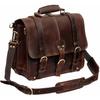 New Men's Buffalo Leather Shoulder Messenger Briefcase, Laptop Bag NEW