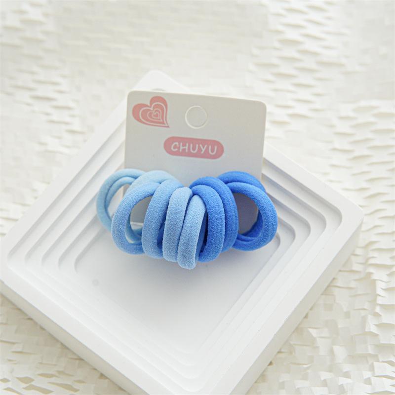 10pcs Kids Elastic Hair Bands Girls Sweets Scrunchie Rubber Band For Children Hair Ties Headband Baby Hair Accessories Headwear
