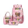 New Rhythm Box Sprunki Music Game Schoolbag Backpack Pencil Case Three-piece Set Student Heat Transfer Backpack D