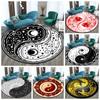 Tai Chi Bagua Diagram Circular Carpet Floor Mat Small Rugs for Bedroom Washroom Floor Mat Customizable Area Mat Pet Mat