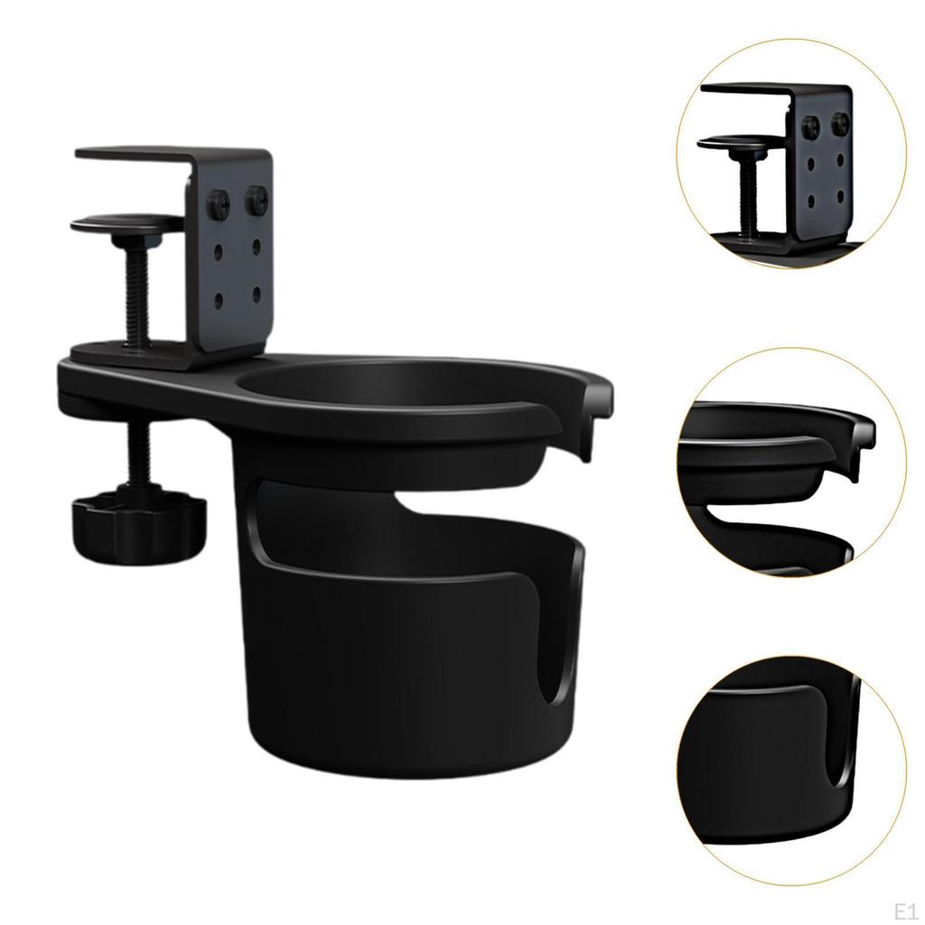 Вращающийся настольный держатель для стакана, регулируемый по углу поворота, зажим для края стола, боковая подставка для напитков