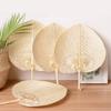 Cooling Handmade Handheld Rattan Decor DIY Woven Bamboo Fan Woven Fan Hand Fans Home Decoration