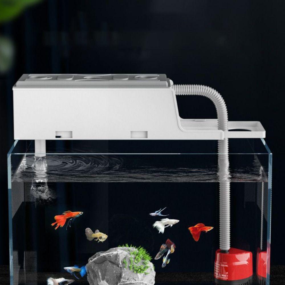 Настенный фильтр-бокс для аквариума, пластиковый капельный настенный фильтр-насос, аквариум