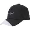 Mizuno Mesh Heat Sports Black X M Cap, Windproof, Protection, Hat, 32JW2101, White,