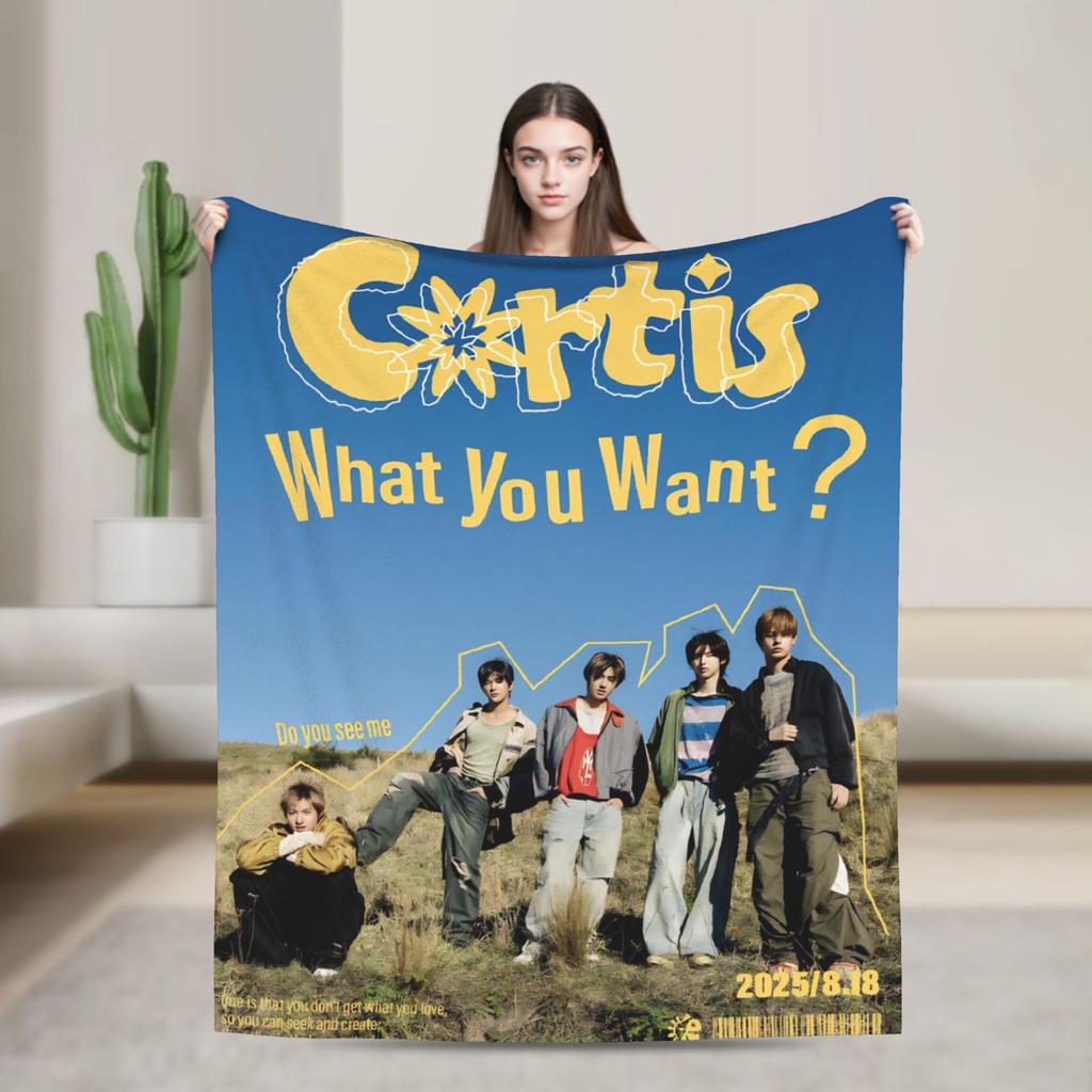 Мягкое одеяло для путешествий на самолете CORTIS Kpop Плед Фланелевое покрывало для гостиной Новинка Чехол на диван-кровать