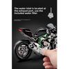Большой размер 1/9 Kawasaki H2R Симуляция Спрей Модель Мотоцикла Игрушка Симуляция Сплав Модель Мотоцикла Мальчик Коллекция Автомобилей Ручная работа Подарок