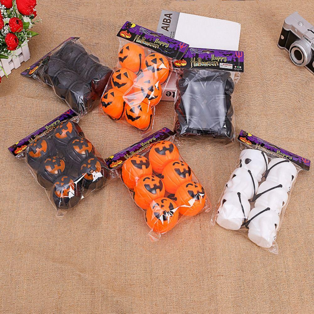 with Handle Pumpkin Bucket Kids Gift Candy Snack Holder Party Bucket Props Halloween Decoration