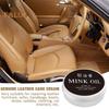 Mink Oil Faux Leather Care Cream Transformation Restores Shine Prevents Dryness Faux Leather Nourishing Maintenance Balm
