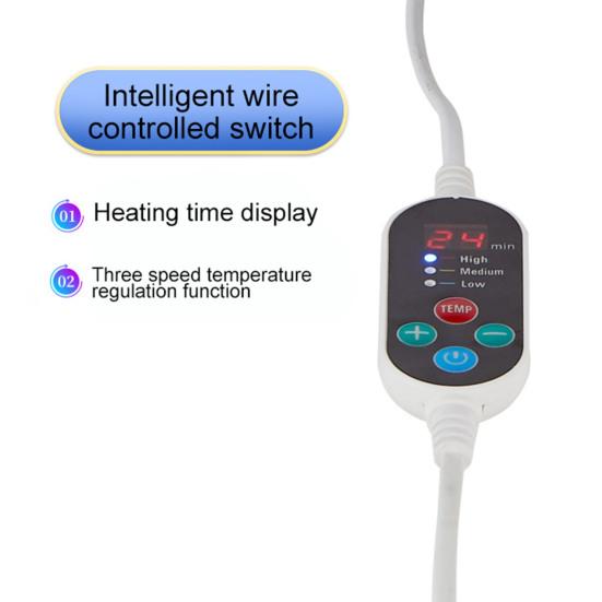 Терапевтическая лампа с вилкой европейского стандарта, инфракрасная настольная лампа для фототерапии, красный терапевтический светильник с регулируемым углом, устройство для дома