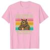I Hate Morning People And Mornings And People T Shirt Funnybear Drink Coffee Lover Cute Lazy Animal Retro Tshirt Unisex Clothing