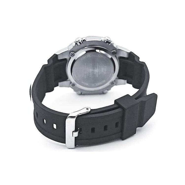 Casio Серия для молодежи Круглый двойной дисплей 10-летнее питание Классические стрелки Двойной дисплей Спортивные Водонепроницаемые Кварцевый механизм Ремешок из смолы Мужские часы AMW-870-1A