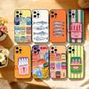 Чехол для телефона S-Sardines F-Fish Art для iPhone 17,16,15,14,13,12,11 Plus,Pro Max,XS,Мягкий силиконовый черный чехол