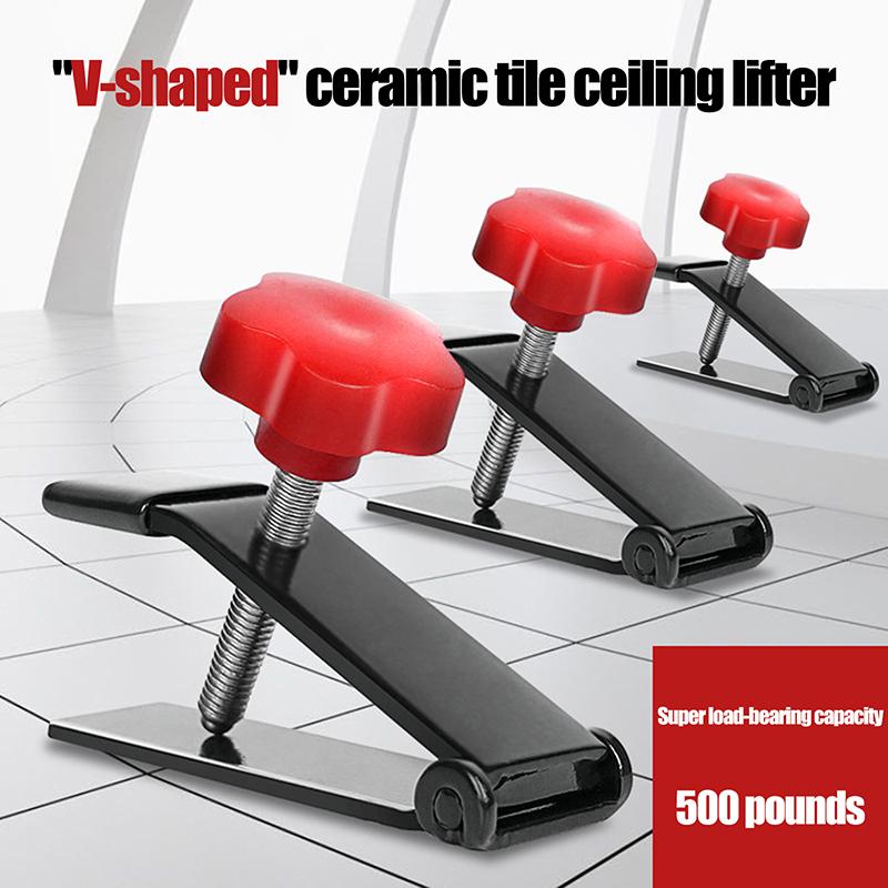 V-Type Adjustable Tile Height Regulator Wall Tile Locator Super Load-Bearing 250Kg Tile Lift Leveling Device Construction Tools