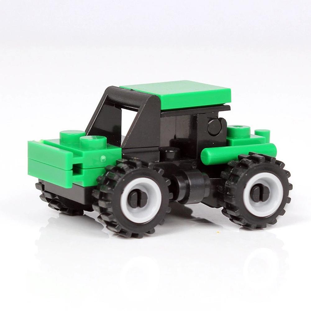 Mini Car Building Blocks Children Educational Assemble Building Bricks Toys For Children Birthday Gifts