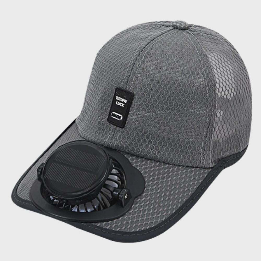 Quick Dry Baseball Cap USB Charging Full Mesh Hats Fashion Solar Fan Hat Summer
