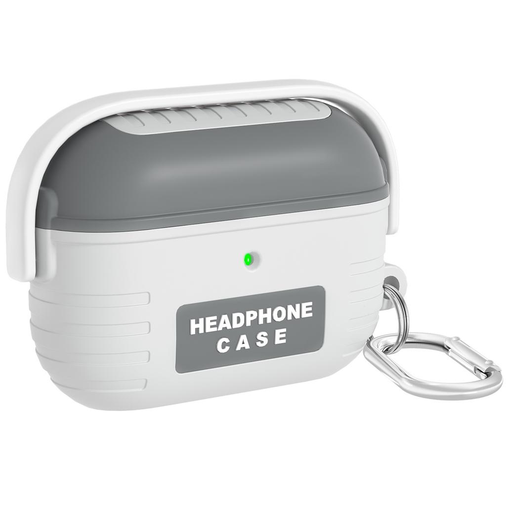 For Apple AirPods Pro 2/AirPods Pro Bluetooth-compatible Earphones Anti-Drop Silicone Case with Hanging Buckle