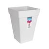 ELHO Loft Urban Square High Flower Pot - Ø 37 X H 51 Cm - Outdoor - 100% Recycled - White