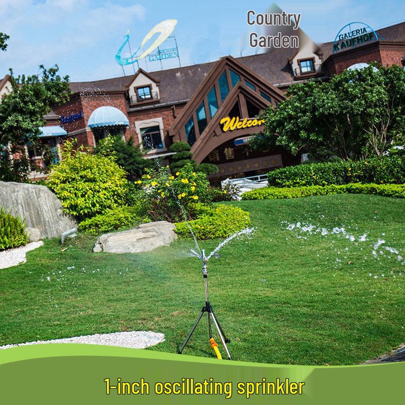 1" 360° Zinc Alloy Rotary Sprinkler for Irrigation in Lawns, Farmlands, and Gardens