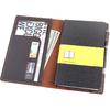 Кожаная обложка для блокнота Robrasim подходит для блокнота Moleskine большого формата в твердом переплете, винтажная кожаная обложка ручной работы для блокнотов в твердом переплете 5"x8.25" - Кофе