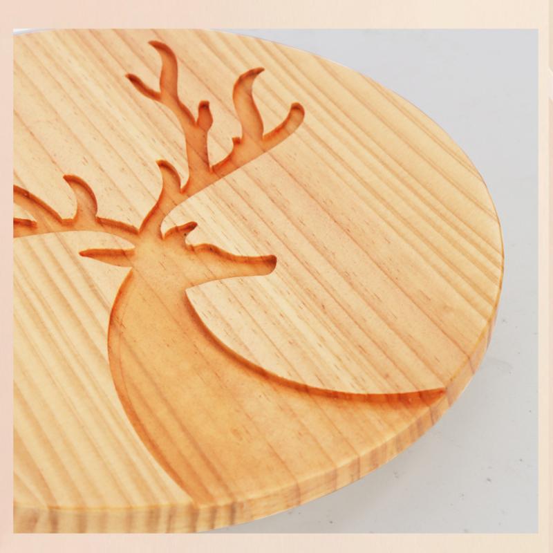 Картина из дерева с изображением головы оленя, настенный светильник в скандинавском стиле, современный фон, настенное украшение, прикроватный светильник, атмосфера, светодиодный светильник