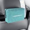 Wear-resistant Car Tissue Box Nappa Leather Paper Towel Organizer  Car Seat Head Back