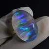 Lab-Created Opal Loose Gemstone 21.95 ct Oval Cut Multi Color October Birthstone for Gem Collections