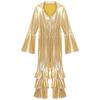 Women Flared Jumpsuit Bar Nightclub Disco Costume Sparkle Retro Cosplay Prom Party Costume 70s 80s Disco Outfit One Piece