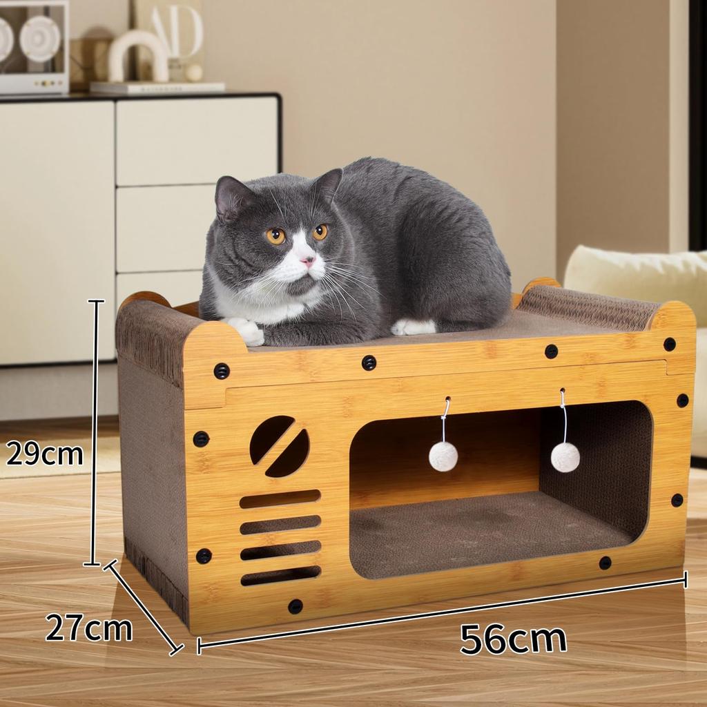 Giznzg Точилка для кошачьих когтей Картонный домик для кошек Когтеточка для кошек Картонный домик Точилка для кошачьих когтей Кровать для кошек Вентиляция Прочная мебель для снятия стресса