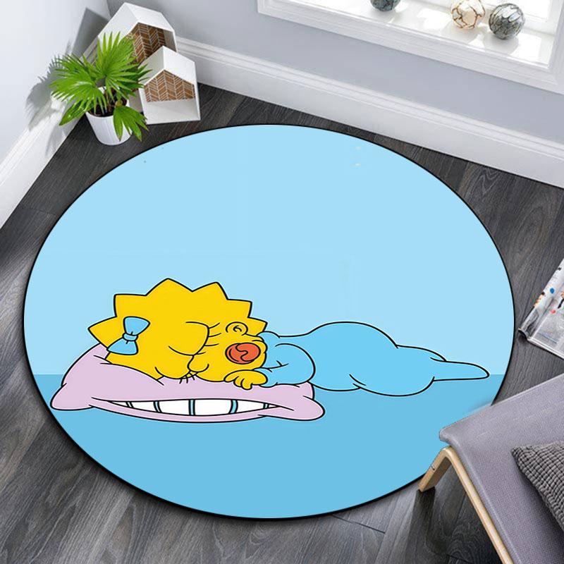 Maggie pattern round rug,Carpet Rug for Living Room Bedroom Playroom ,Non-slip Floor Mat,Holiday Gifts and Birthday Gifts.