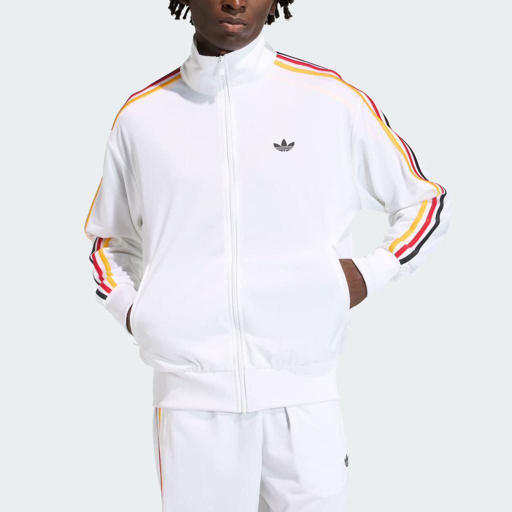 adidas Originals Firebird Тренировочный топ Adicolor Спортивный Повседневный Свободный В полоску С воротником-стойкой С длинным рукавом Куртка Мужские куртки KD3844